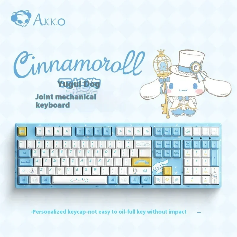 Imagem -02 - Akko 3108b Anime Genuíno Teclado Mecânico de Marca Conjunta com Fio Modo Único Rollover Teclado Mecânico de Escritório para Jogos