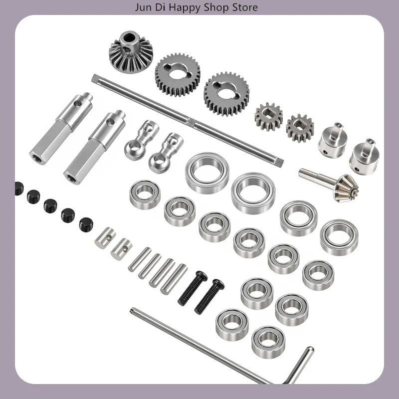 Metal Portal Axle Front & Rear Replacement Parts for Mang Niu 1/12 99s - Gears, Bearings, Wheel Axles, Vulnerable Spare Parts