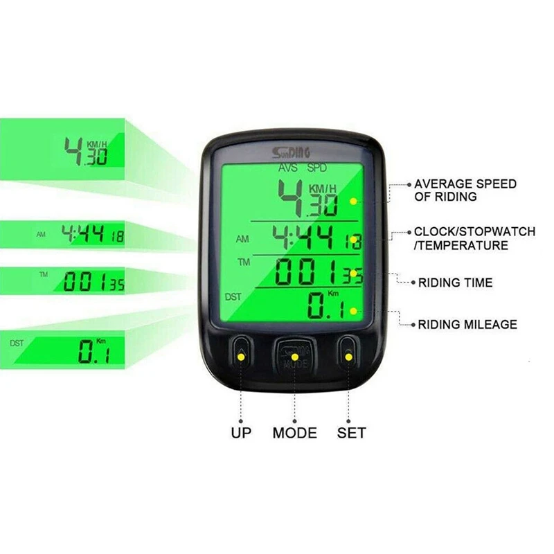 LCD Wired Cycling Waterproof Bike Computer Bicycle Speedometer Odometer Waterproof bicycle odometer