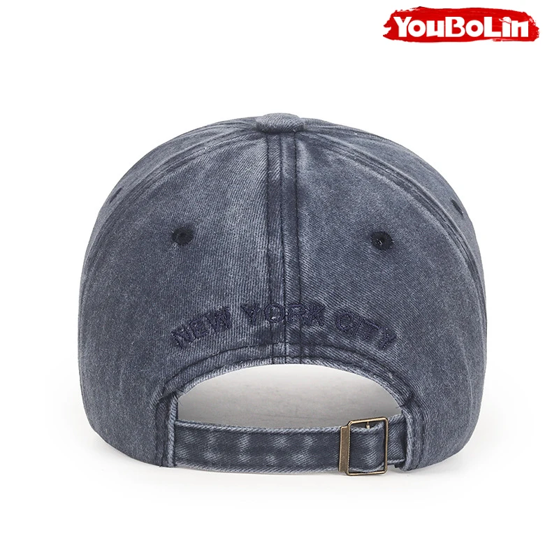Einfache NEWYORK Baseballkappe mit englischer Stickerei, lässiger Outdoor-Sonnenhut – Detail 8