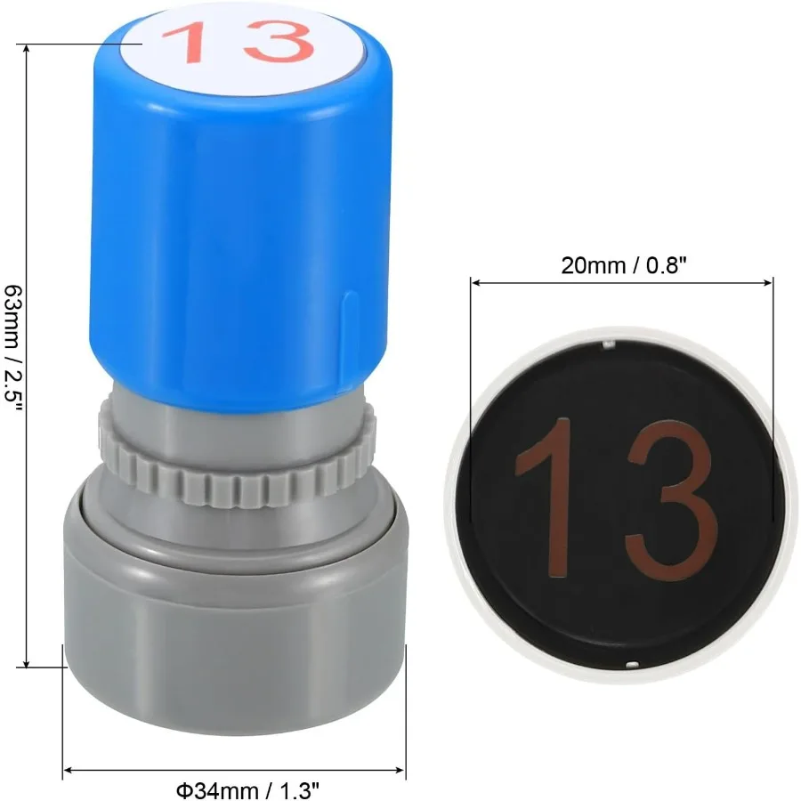 عدد طوابع التحبير الذاتي الأرقام 13 المعلم الأولي ختم الحبر ختم للفئة دفتر سكرابوكينغ لتقوم بها بنفسك الحرفية نمط 1 #2