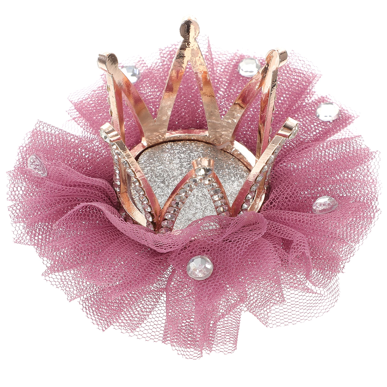 

Crown Hair Rhinestone Bang Clip Kids Crown Hair Clips Girls Accessories Durable Material Travel Outing Gift Decor Style