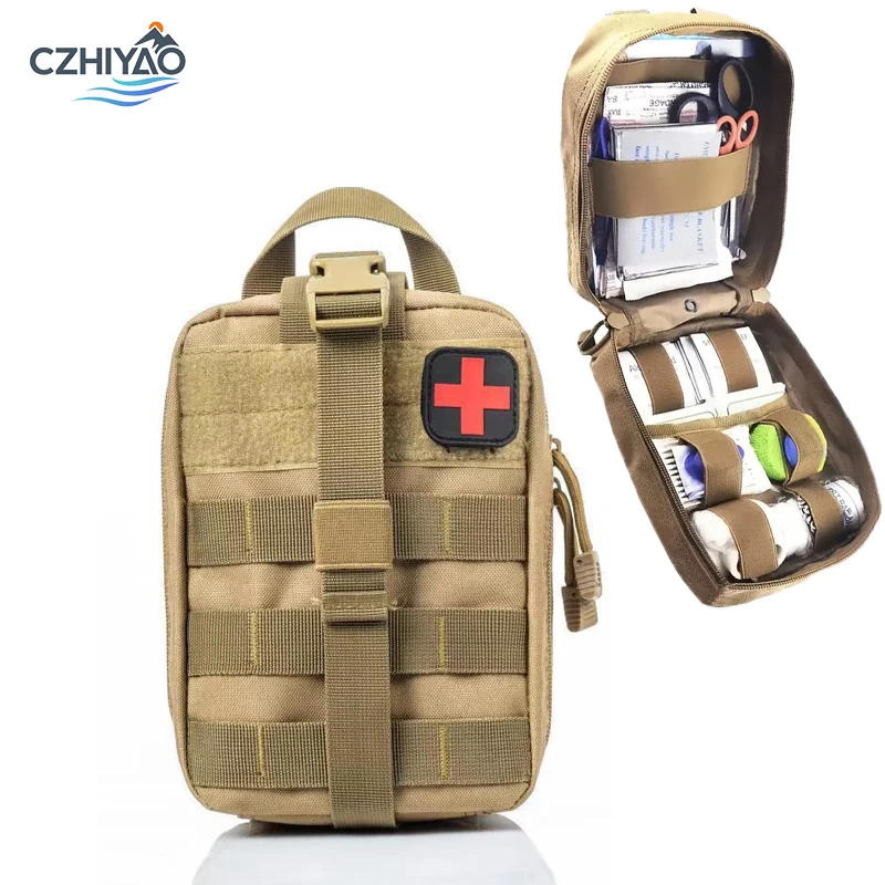 

CZHIYAO Tactical First Aid Outdoor Bag Large Capacity Multi Compartment Military Emergency Kit Suitable For Camping And Hiking