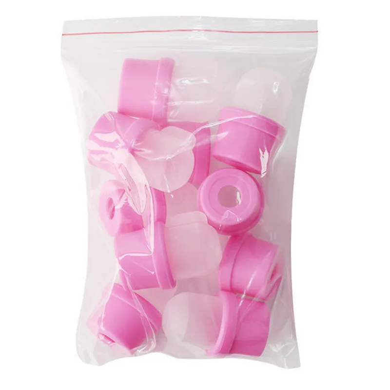 Clipe de tampa de imersão de unhas de silicone, limpeza de unhas, removedor de esmalte de gel UV, envoltório para ferramenta de manicure de dedos dos pés, 5 peças, 10 peças, 50 peças