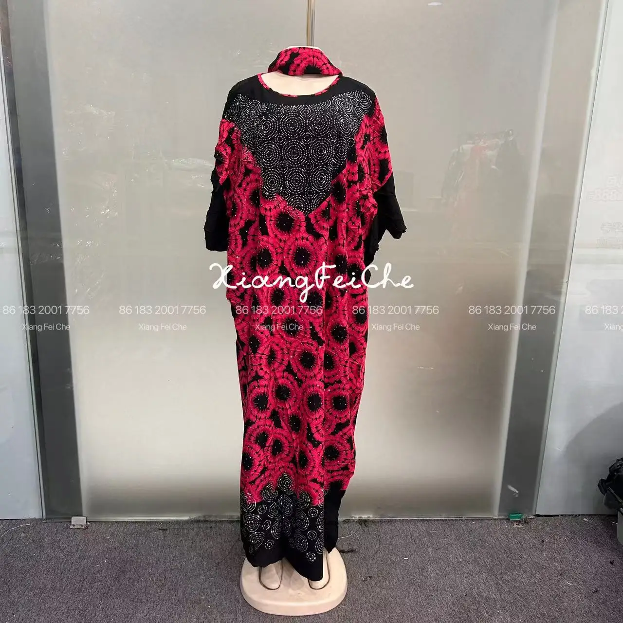 ملابس نسائية طويلة عصرية جديدة لعام 2025 فضفاضة مناسبة للصيف الأفريقي مطبوعة من القطن للشرق الأوسط قابلة للتنفس #5