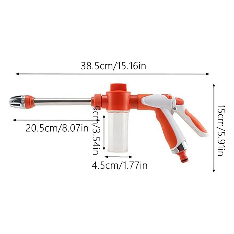 【PARTY  DAY】High Pressure Washer Wand Hose Rotatable 360° Nozzle 3 Spraying Modes Portable For Garden Yard Car Cleaning