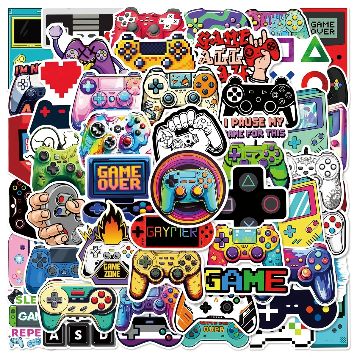 50/100PCS Klassische Spiel Griff Cartoon Graffiti Aufkleber Wasser Tasse Computer Gepäck PVC Wasserdichte Aufkleber
