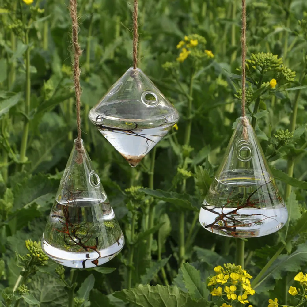 

Glass Flower Pot Exquisite Holder Home Decor Planter Wall Flowerpot Hydroponic Nordic Style Decoration Vase
