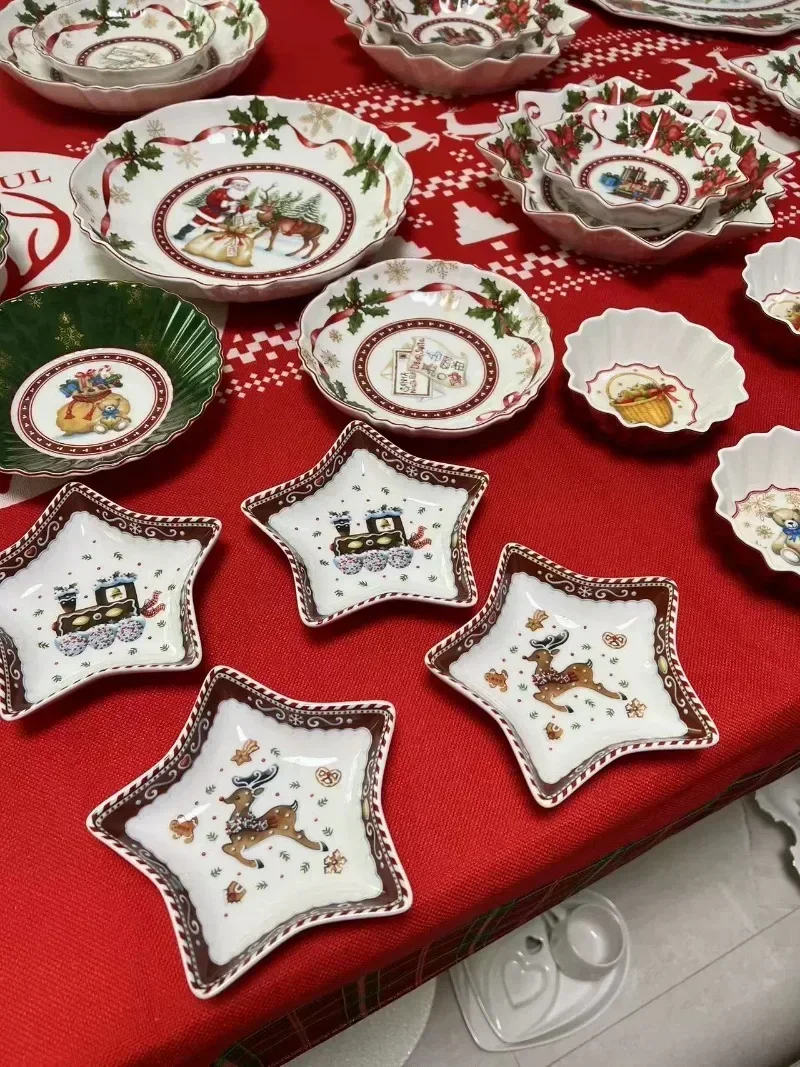 German BV Christmas plate ceramic stock