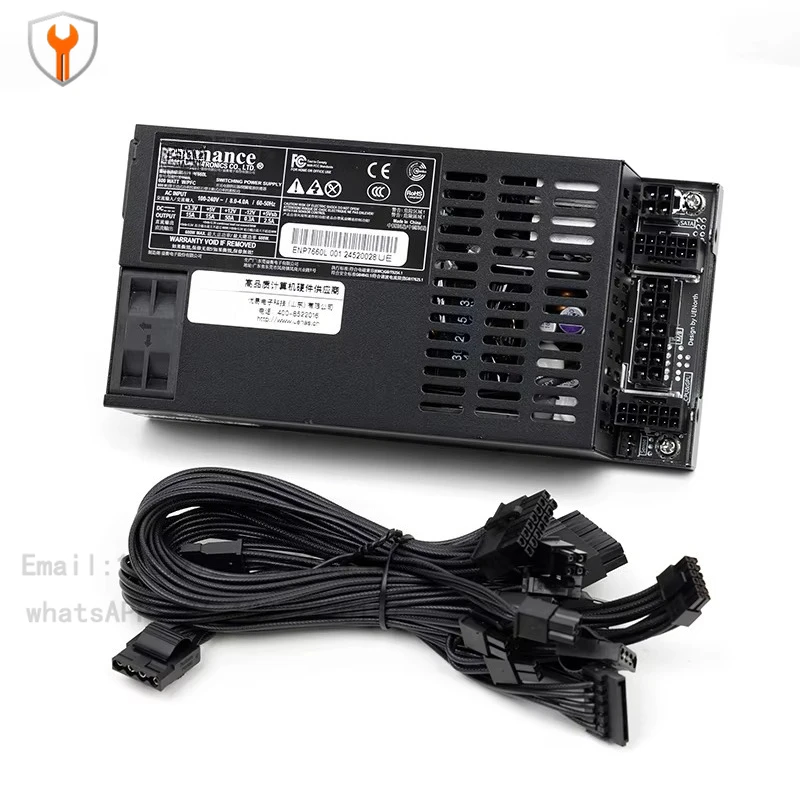 ENP-7660L Flex-ATX PSU 600w NAS/ITX 소형 호스트 플래티넘 ENP-7660B 블랙 저소음 팬 풀 모듈 전원 공급 장치