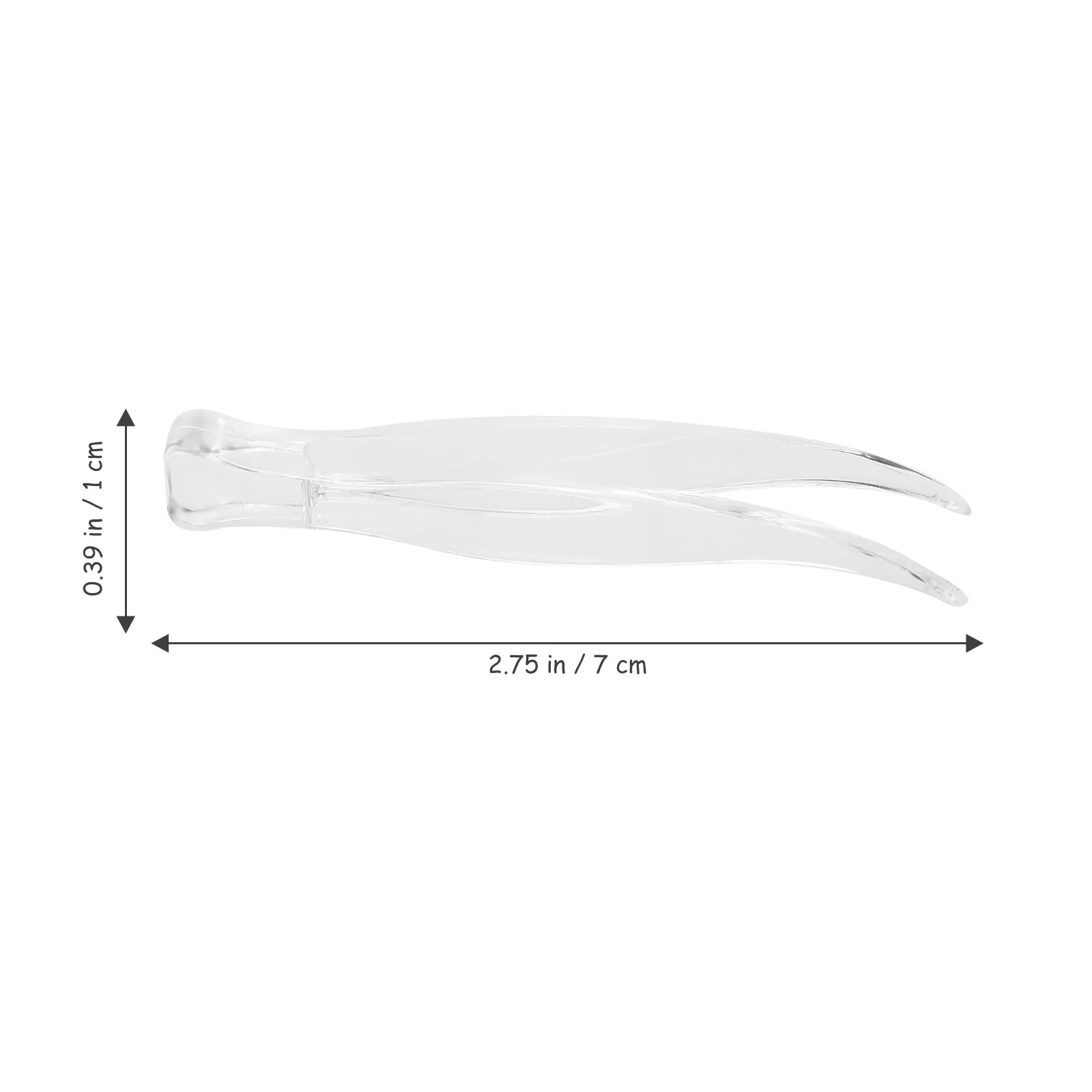 25Pcs Plastic Clips Portable Lightweight Makeup Tweezers Curved Design Easy Carry Pallet Balances Weight Block Clips
