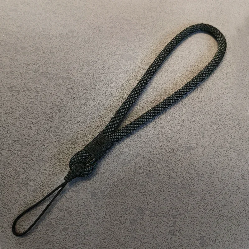 New Mobile Phone Lanyard Short Wrist Rope Thick Reinforcement Hand Woven Men and Women Simple with Small Rope  Phone Chain