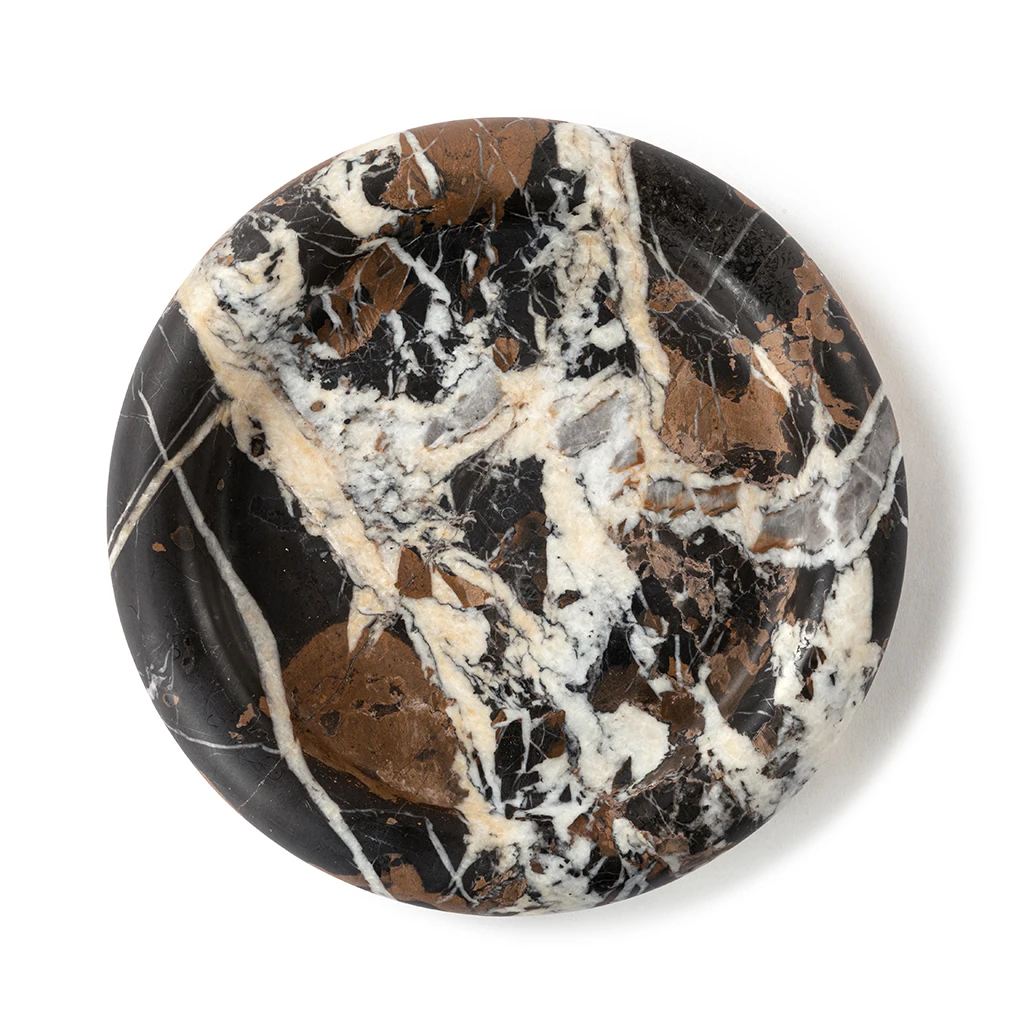 

French Wabi Sabi Style High End Natural Marble Decorative Tray Jewelry Dish Perfume Ins Aesthetic