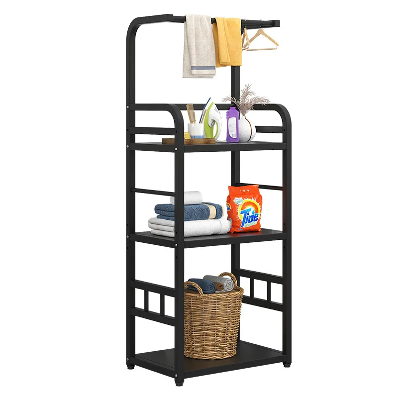 

Toilet multi-layer storage rack toilet washbasin towel rack yang