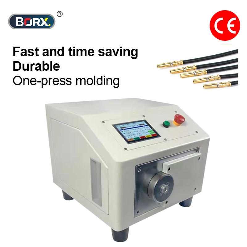 Semi automatic four point crimping machine Four sided riveting needle press tool Terminal crimping equipment