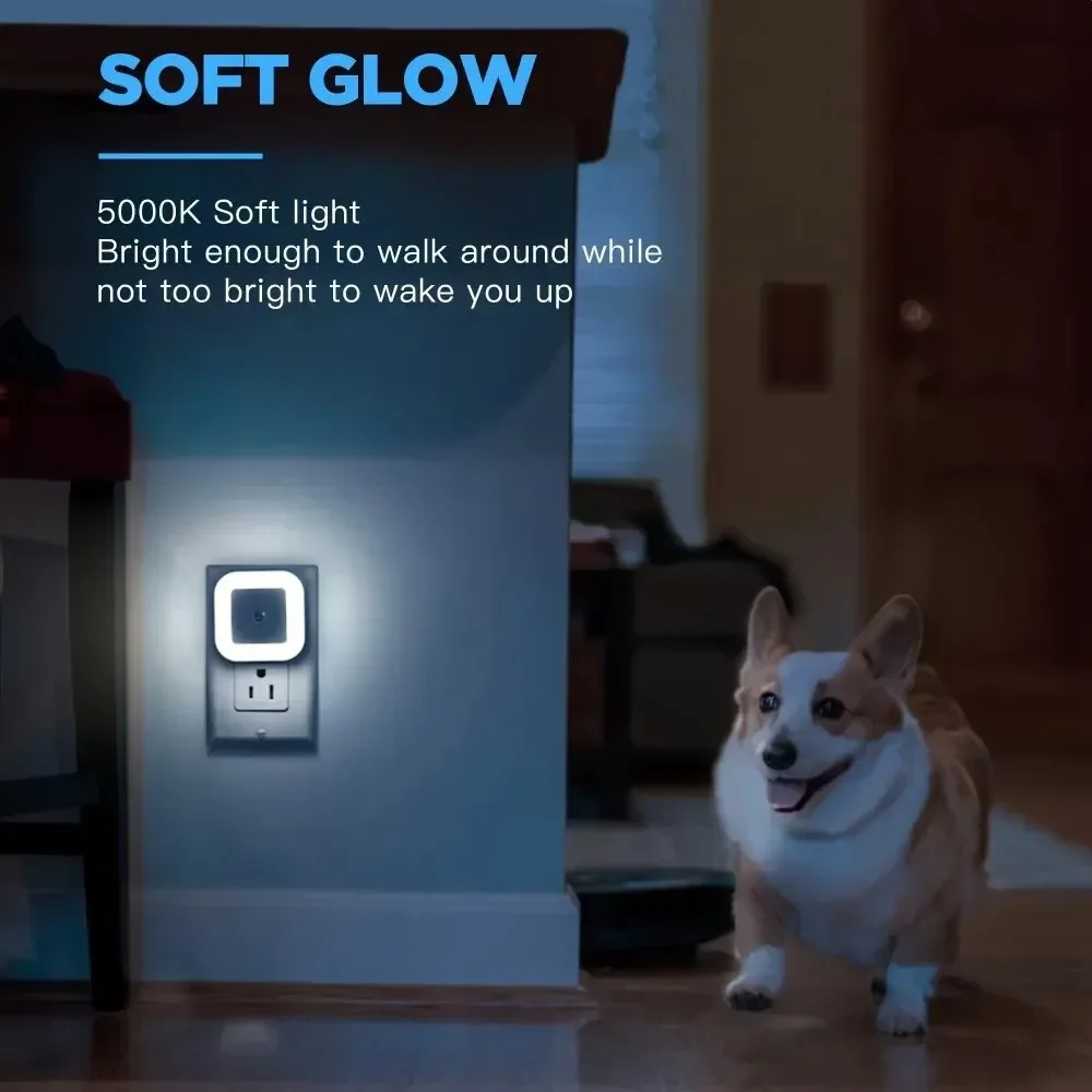 1pc Intelligent LED Induction Light - Automatically Lights Up at Night - Creative Night Light - Auto Sensor for Home/Space
