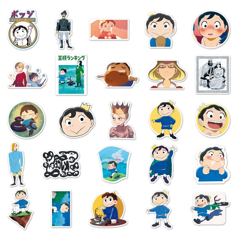 50pcs Ranking of Kings Anime Stickers Suitcase Water Cup Stationery Mobile Phone Scooter Computer Refrigerator Decoration