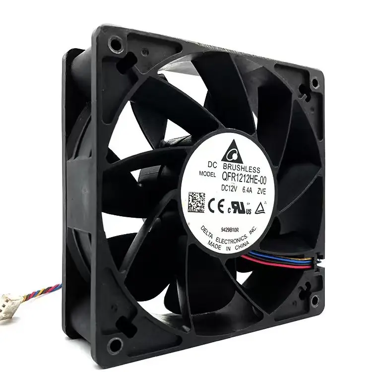 QFR1212HE-00 120*120*38mm DC12V 6.4A,Powerful High Speed CFM Air Flow Cooling Fan,DC 12V