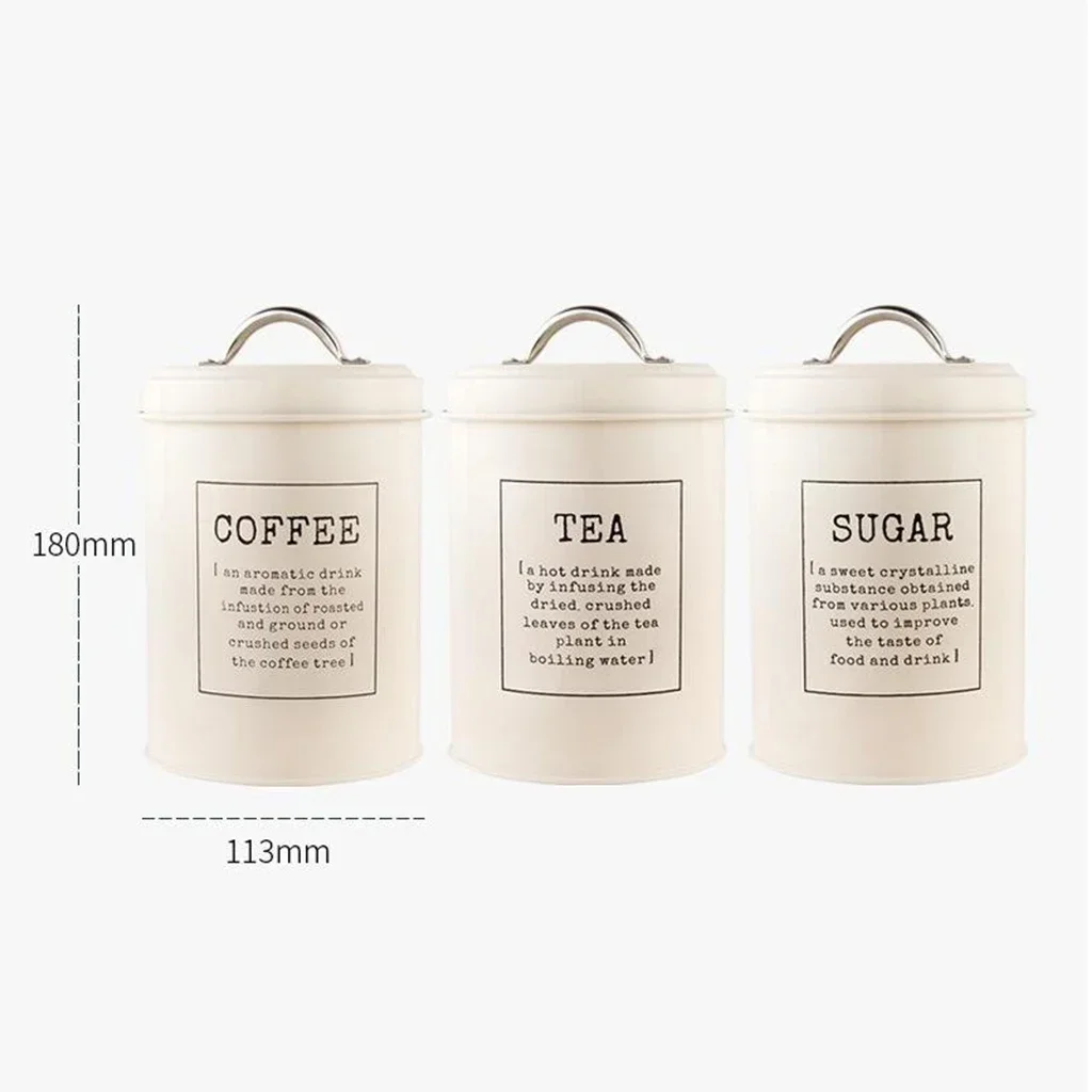 New Storage Tanks Steel Kitchen Utensils Multifunction Tea Coffee Sugar Square Box Case Househould Quality kitchen accessories