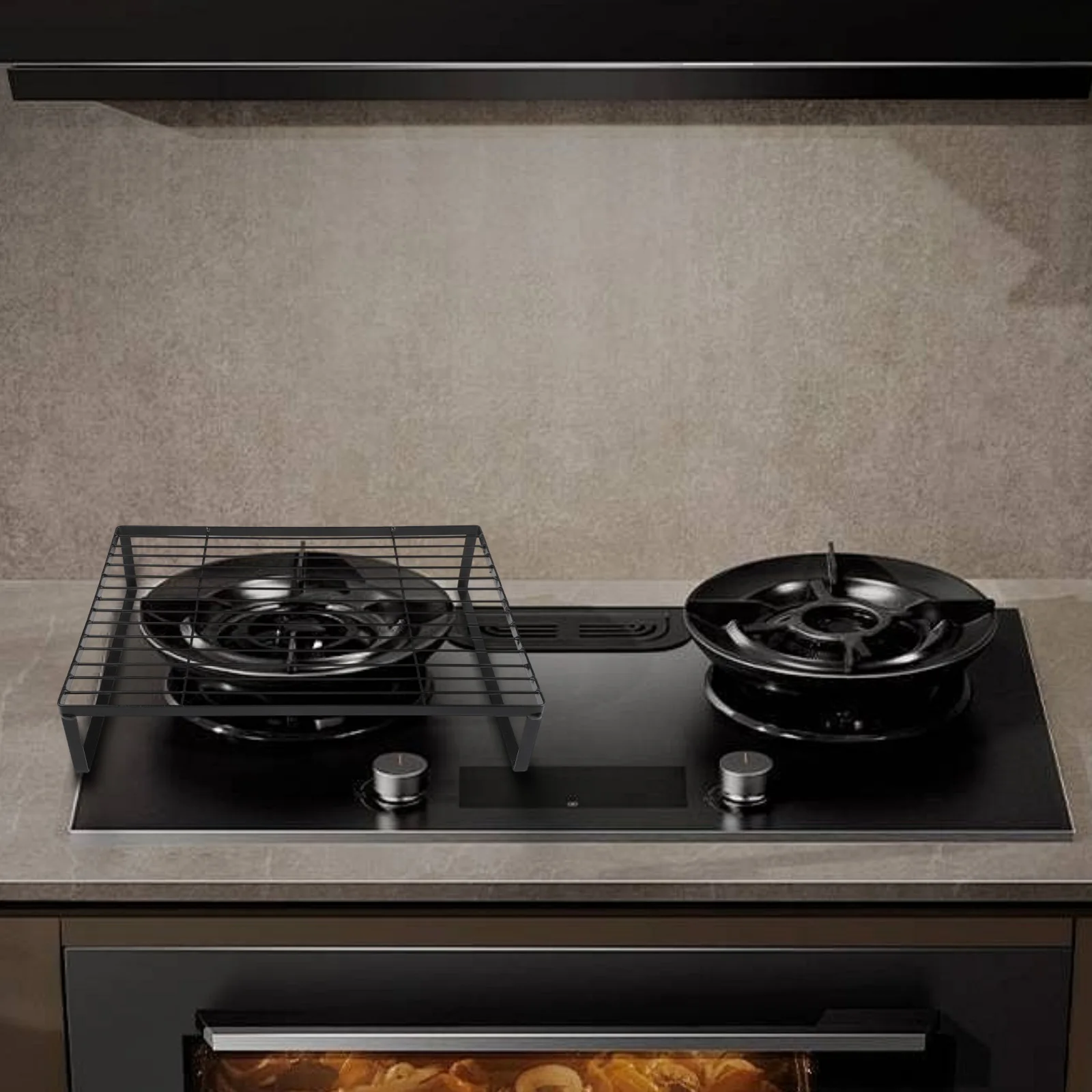 Induction Cooker Stand Elegant Microwave Holder Design Storage Countertop Holder User-Friendly Installation  Induction