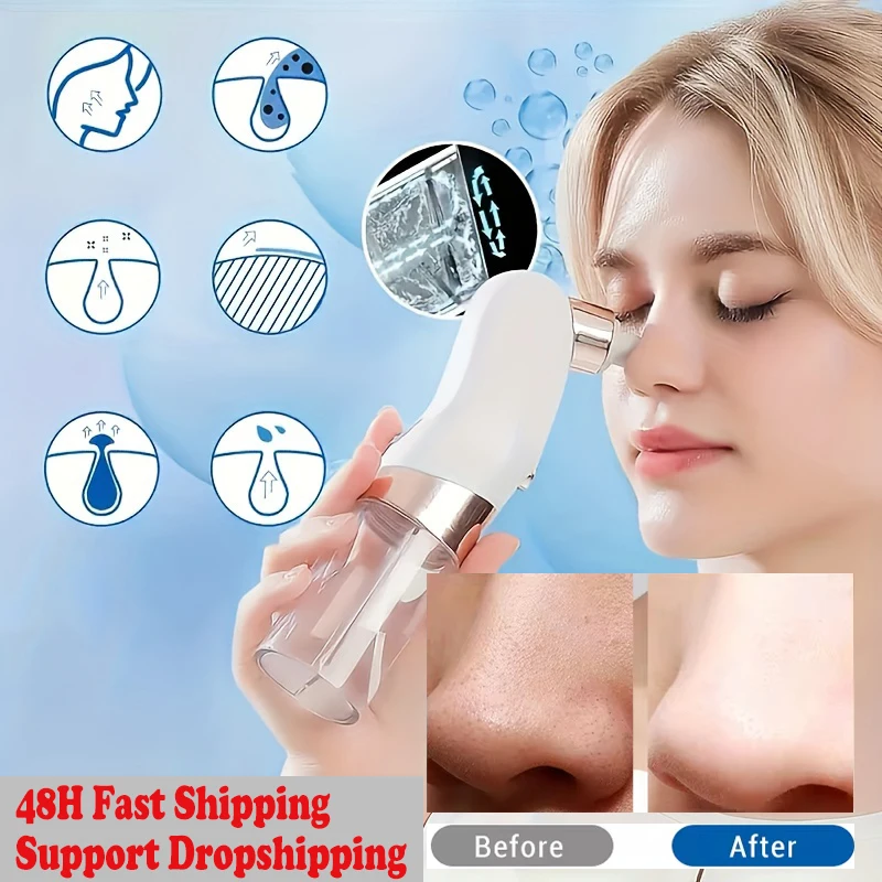 Electric Blackhead Small Bubble Blackhead Remover USB Water Cycle Pore Acne Pimple Removal Vacuum Suction Facial Nose Cleaner