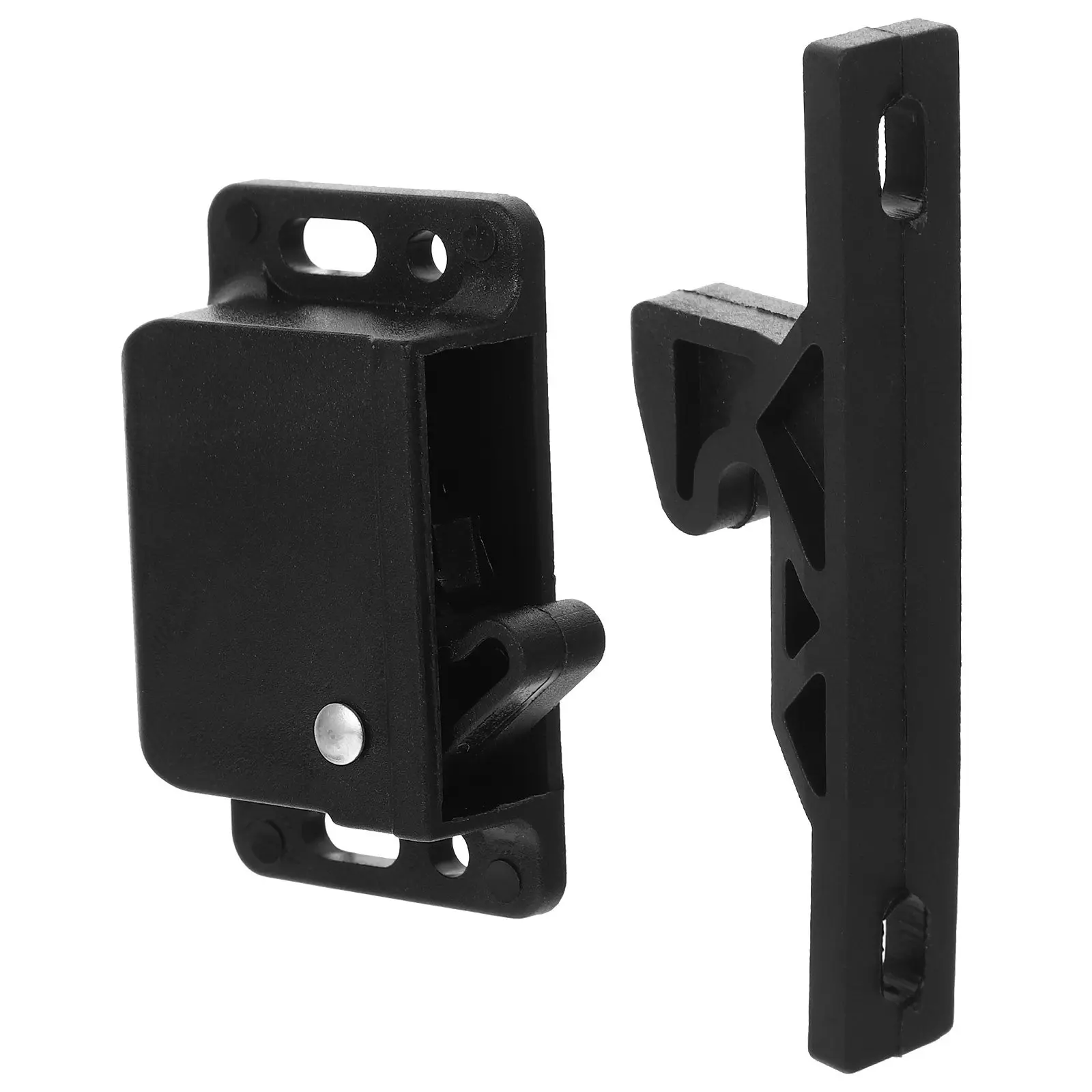 

1Set Side Mount Rv Cabinet Latch ABS Heavy Duty Push to Open Drawer Catch for Camper Motorhome Kitchen Bathroom Storage