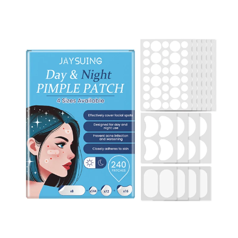 240pcs Repair Acne Patch Facial Skin Care Fade Blemishes Pimple Marks Closed Acne Blemishes Cover Acne Pimple Repair Patch