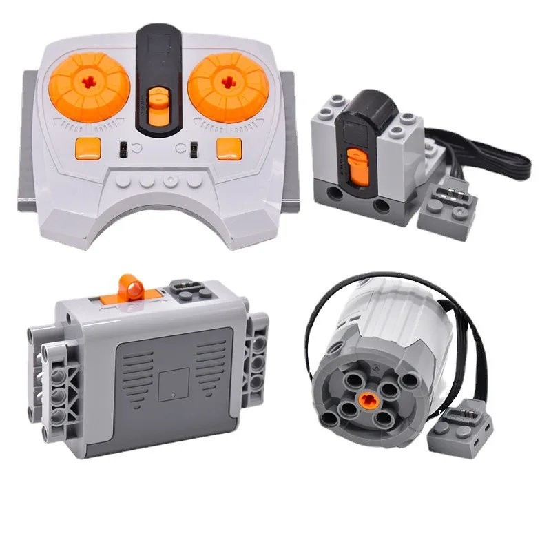 MOC Technical Part Motor Set Building Blocks Toys for Kids Compatible All Brands Small Size 8884 8885 PF Model Servo Accessories