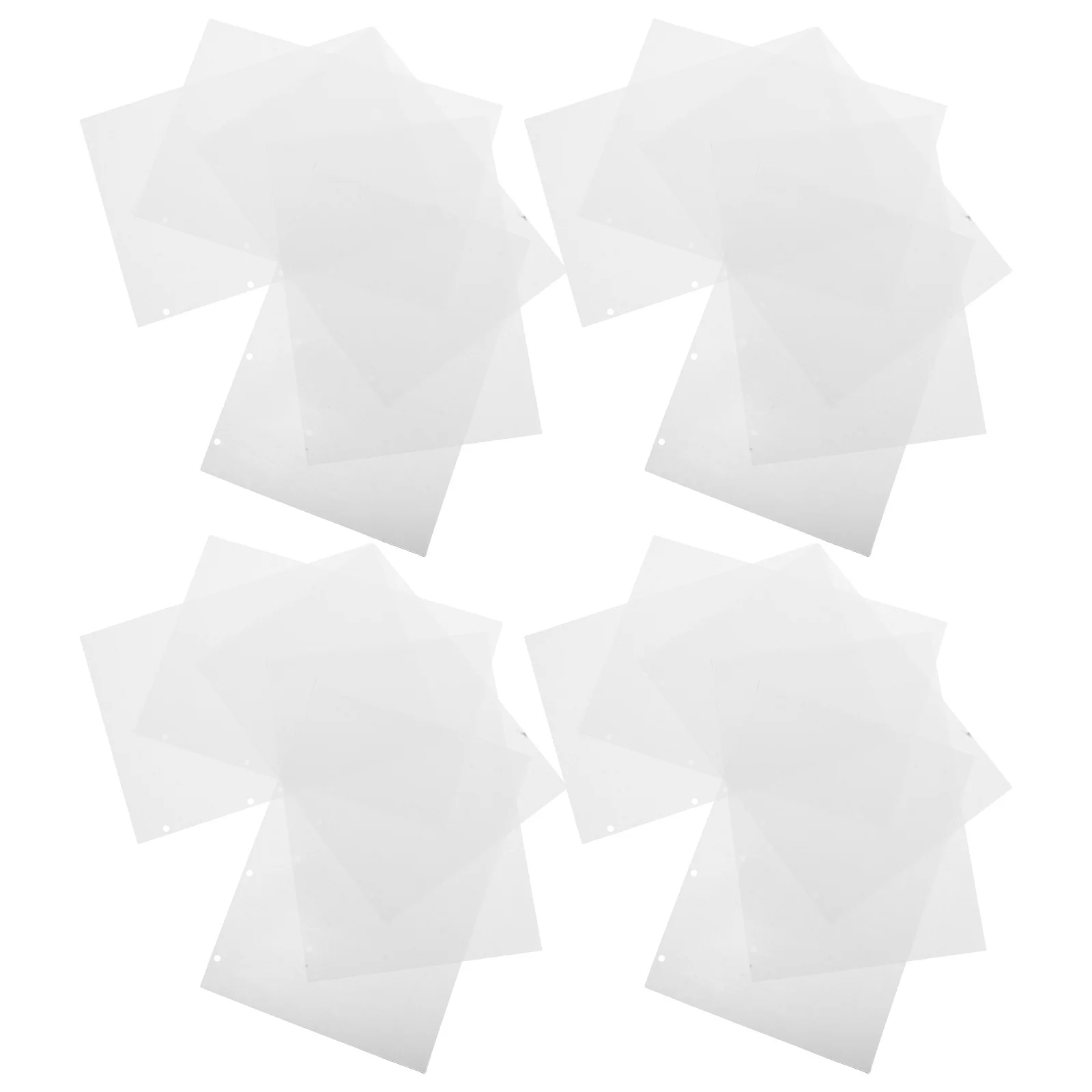 

40Pcs Loose Leaf Binder Paper Refills Double-Sided A4 Scrapbook Notebook Inserts Refillable Planner Journal Replacement Pages