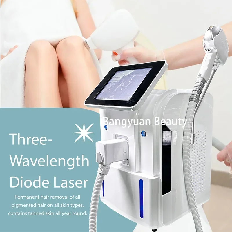 Professional 3500W High Power 755nm 808nm 1064nm Diode Laser Hair Removal Machine Ice Titanium Painless Epilator For Salon