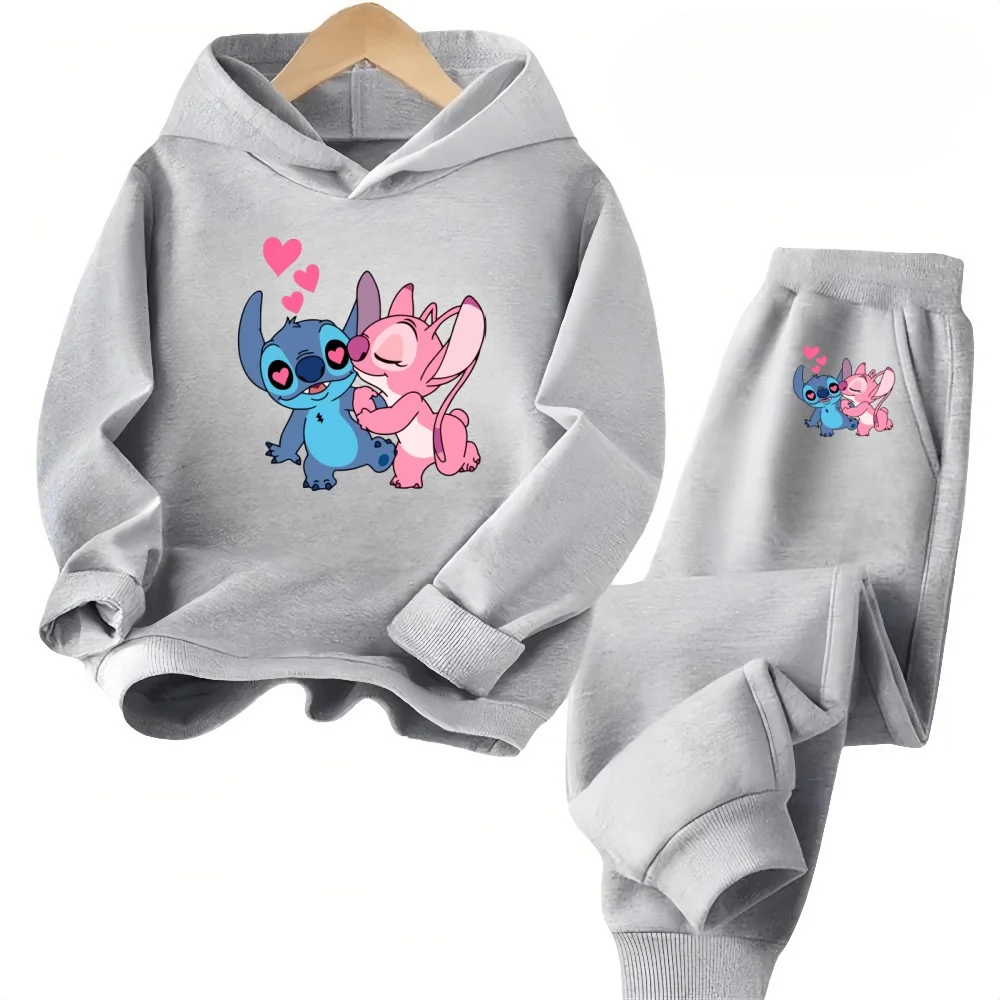 Stich Print Hoodies Casual Sweatshirt Stitch Anime Sonic Hoodie Y2k Sudadera Kids Day Gift Pokemoned Pullover Boy Girl Clothes