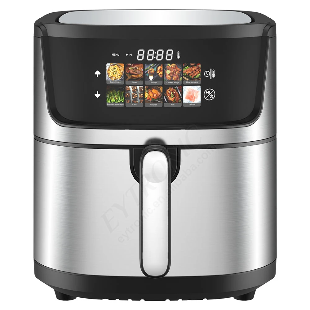 2026 New Model Multi-functionalSmall Kitchen Appliance 9L Multi-function LCD Screen Oil Free Electric Double Heating Digital Air