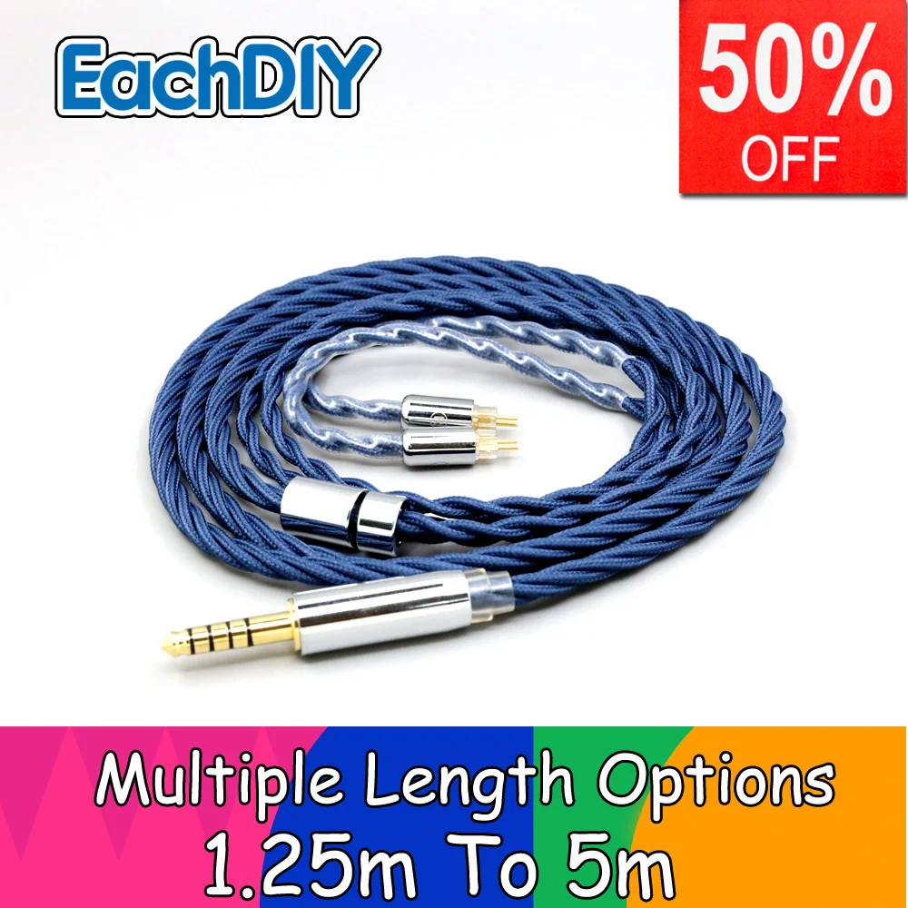 

99% Pure Silver OCC Graphene Alloy Full Sleeved Earphone Cable For Vision Ears VE2 VE3 VE4 VE5 VE6 VE6X VE8 1964 ears 6 LN008620