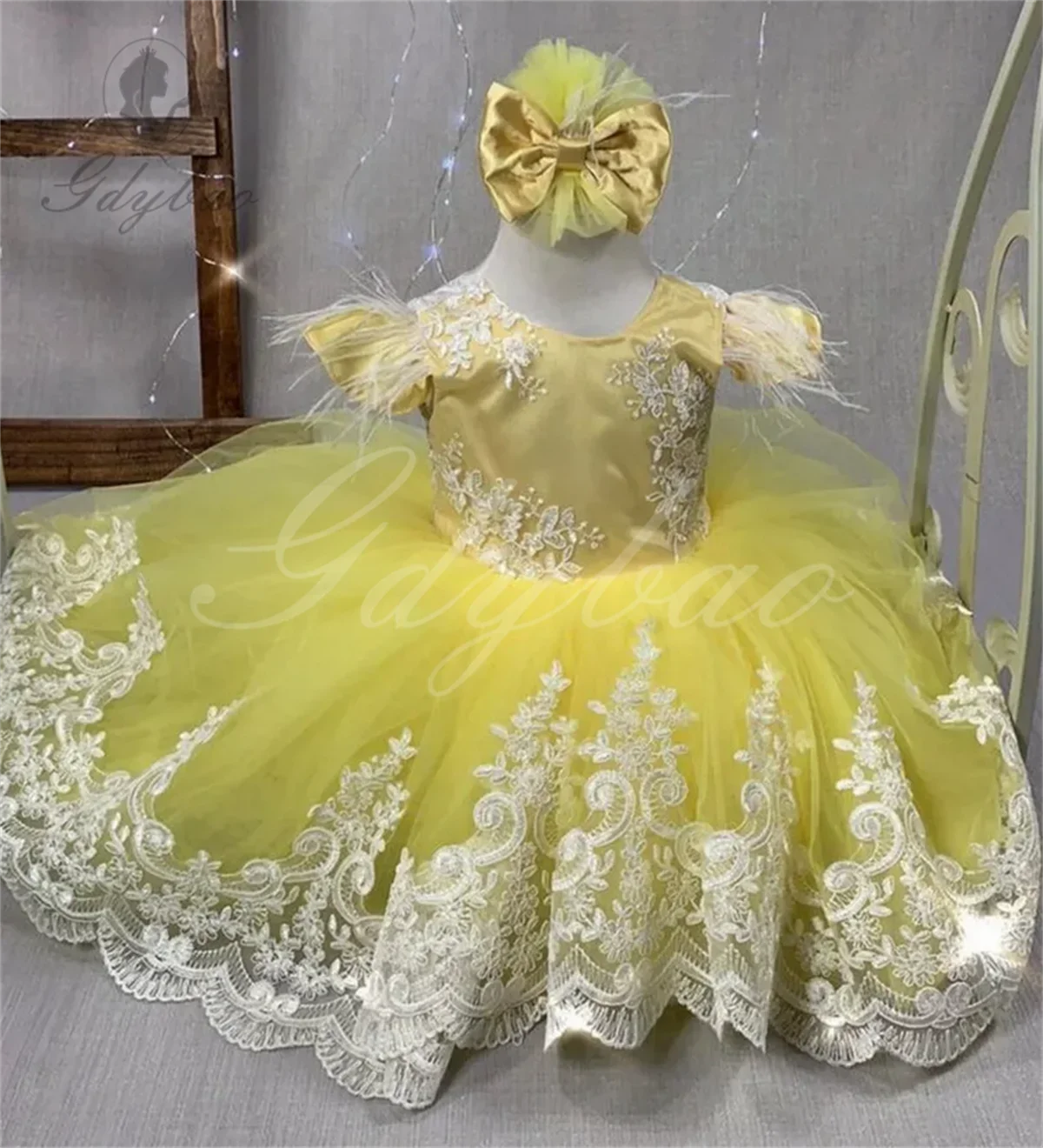 

Girl Dress Princess Flower Girl Dresses Cute Bow Baby Girl Dress Birthday Party Dresses First Communion Dress