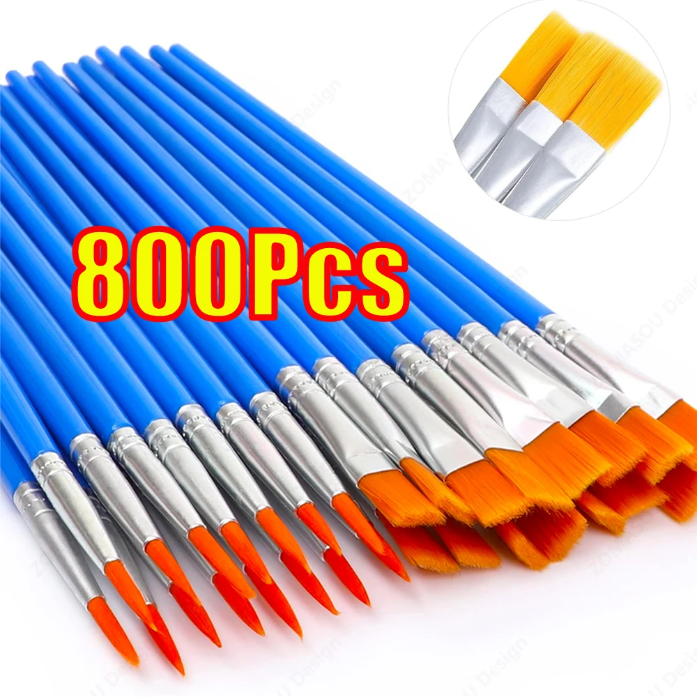 800-1-pezzi-pennelli-acrilici-set-per-artisti-bambini-artigianali-pennelli-per-pittura-a-olio-ad-acquerello-con-pennello-piatto-rotondo-a-punta