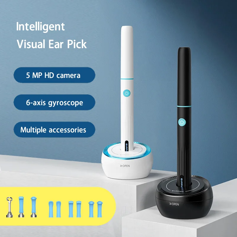 3.9mm Lens HD Smart Visual Ear Sticks Endoscope High Precision Earpick Camera Otoscope Health Care Ear Cleaner Ear Wax Remover