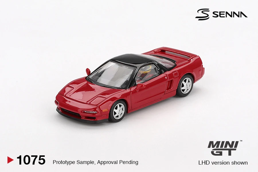

MINIGT 1/64 Honda NS-X Prototype Midship Sports 1989 MGT01075-CH Cars Alloy Diecast Metal Model Kids Xmas Gift Toys for Boys