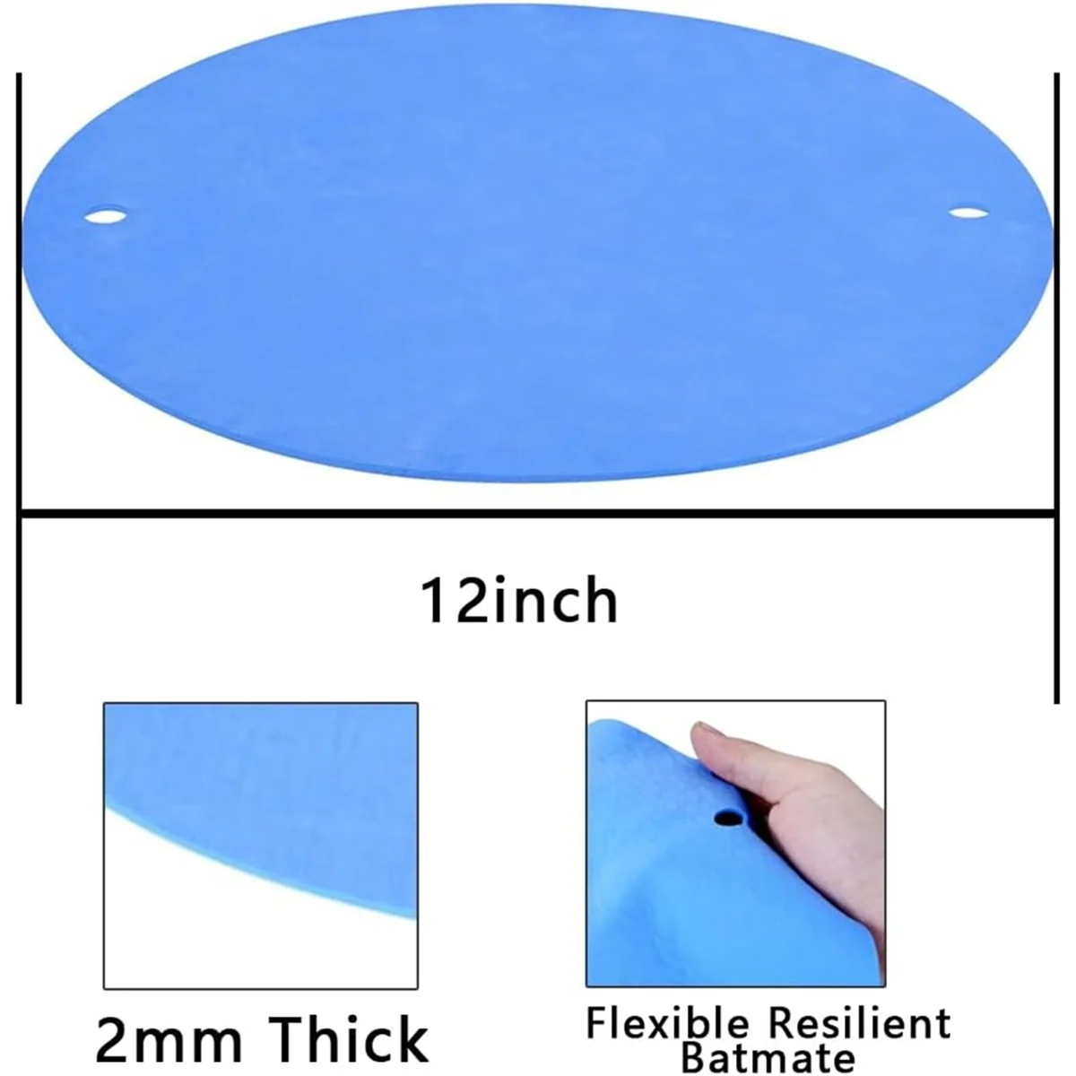 A83Z 12 بوصة BatMate للفخار و1 قطعة عصا سيراميك تلسكوبية، قماش رمي الطين المستدير لصنع سيراميك الفخار #4
