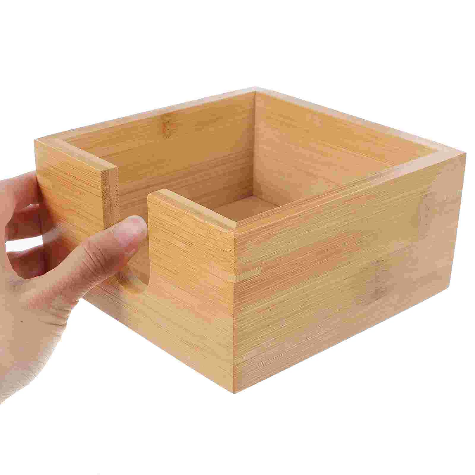 Bamboo Napkin Holder Lunch Napkin Holders Tables Decorative Napkin Tray Dining Table Kitchen Wooden Luncheon Napkin Holder