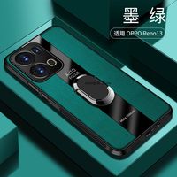 For OPPO Reno 13 13pro Case Luxury Leather Ring 360° Rotating Bracket Back Cover For OPPO Reno13 F Shockproof Bumper Funda