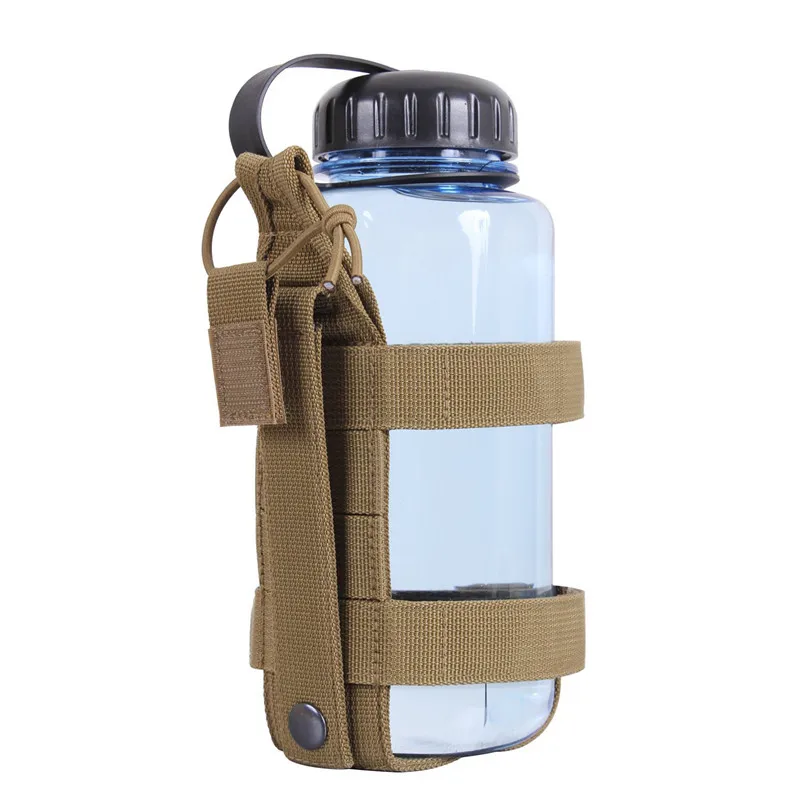 Lightweight Bottle Carrier Adjustable Water Bottle Holder Molle Portable Belt Carrier For Outdoor Walking Running 2023