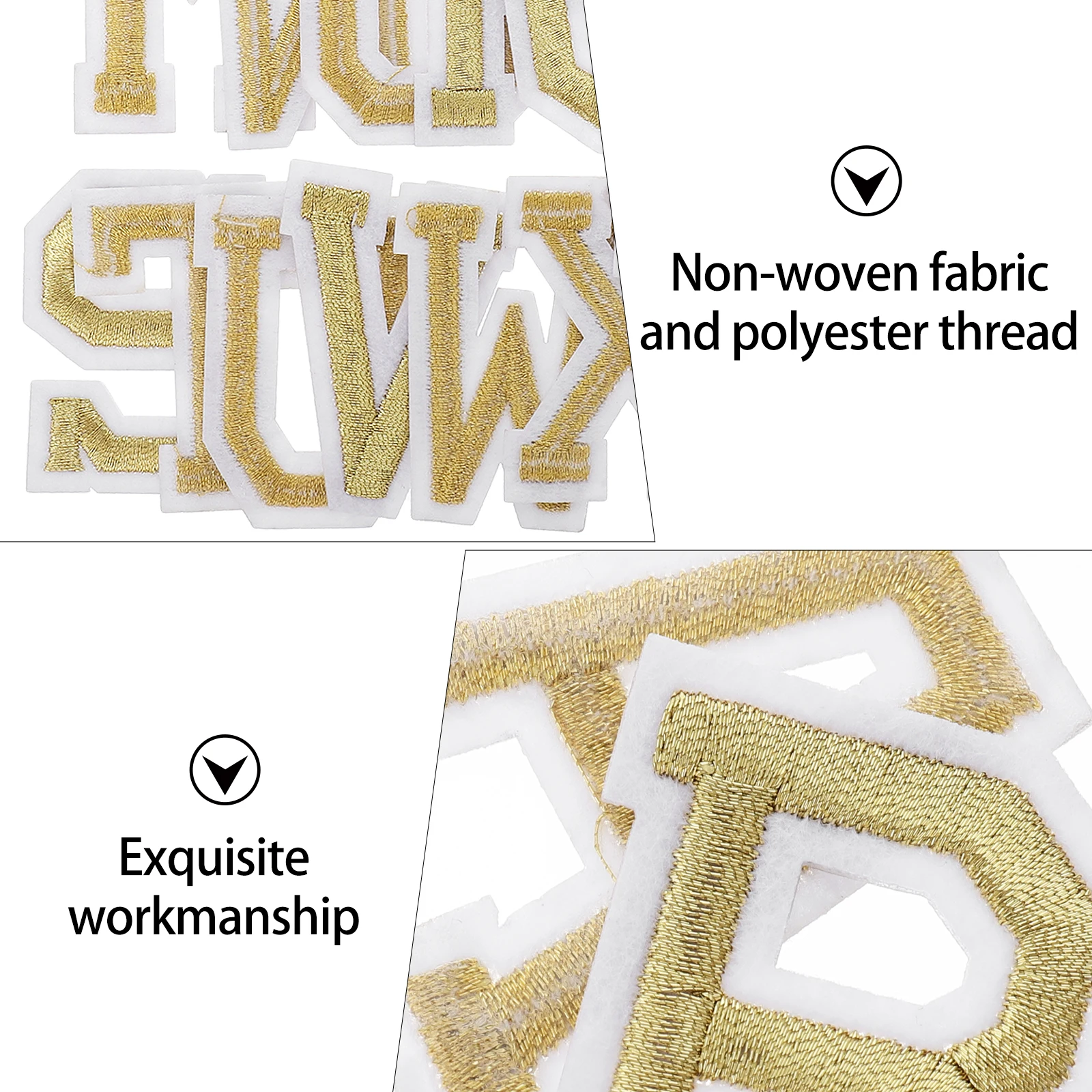 

Sew Patches Letter Cloth Sticker Clothes Embroidery Golden Hot Melt Adhesive Film Tool