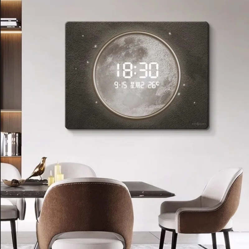 Modern Design Wall Clock Electronic Led Digital Clocks Luminous Luxury Clock Watch Decoration for Bedroom House Accessories