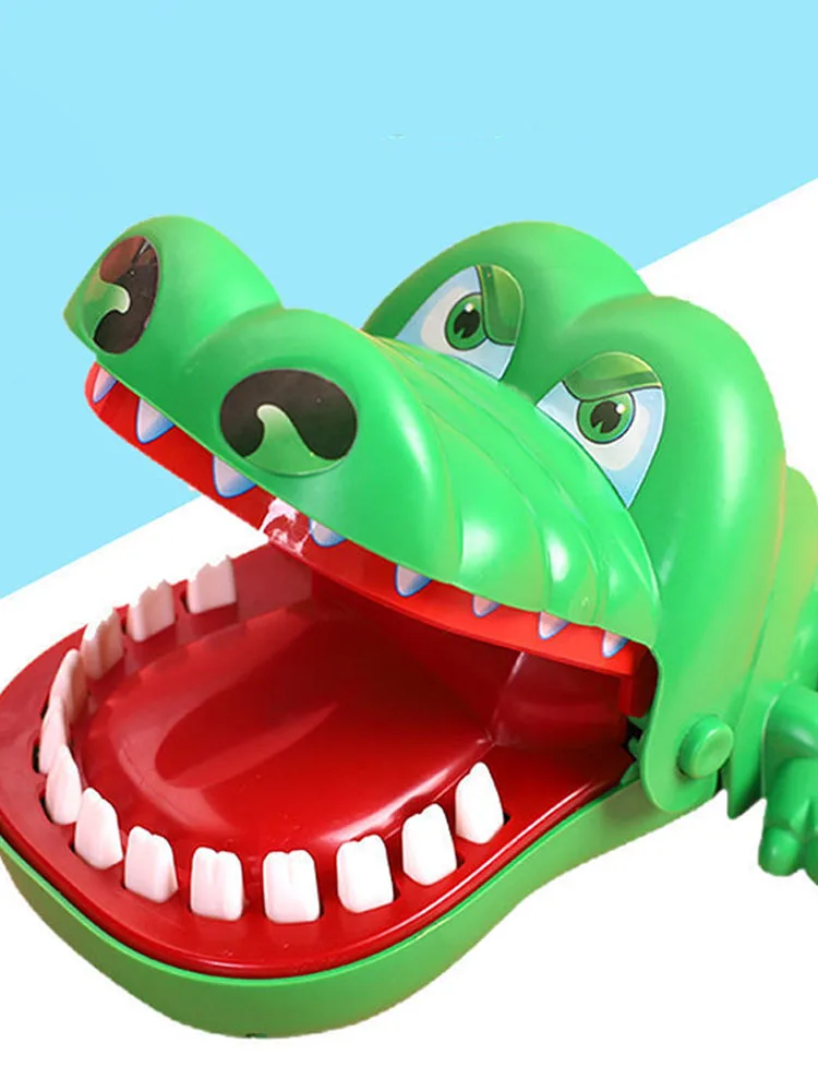 Crocodile Teeth Toys Children's Crocodile Bites Fingers Reaction Training Novelty Children's Lucky Game Trick Decompression Toy