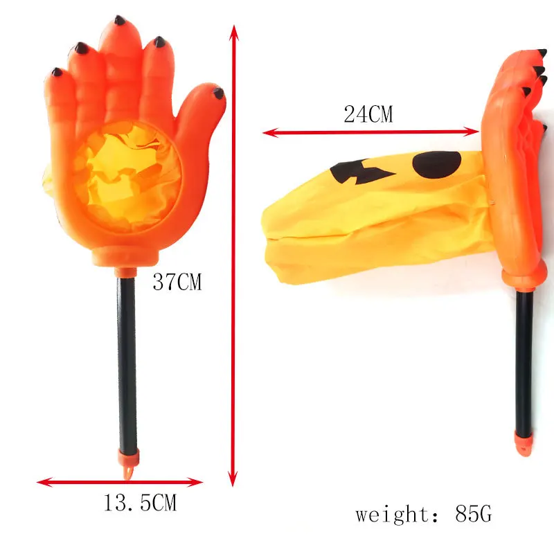 Creative Halloween Trick or Treat Bag Palm Shaped Candy Storage Bag Toy Doll Reusable Halloween Goody Holder Party Accessories