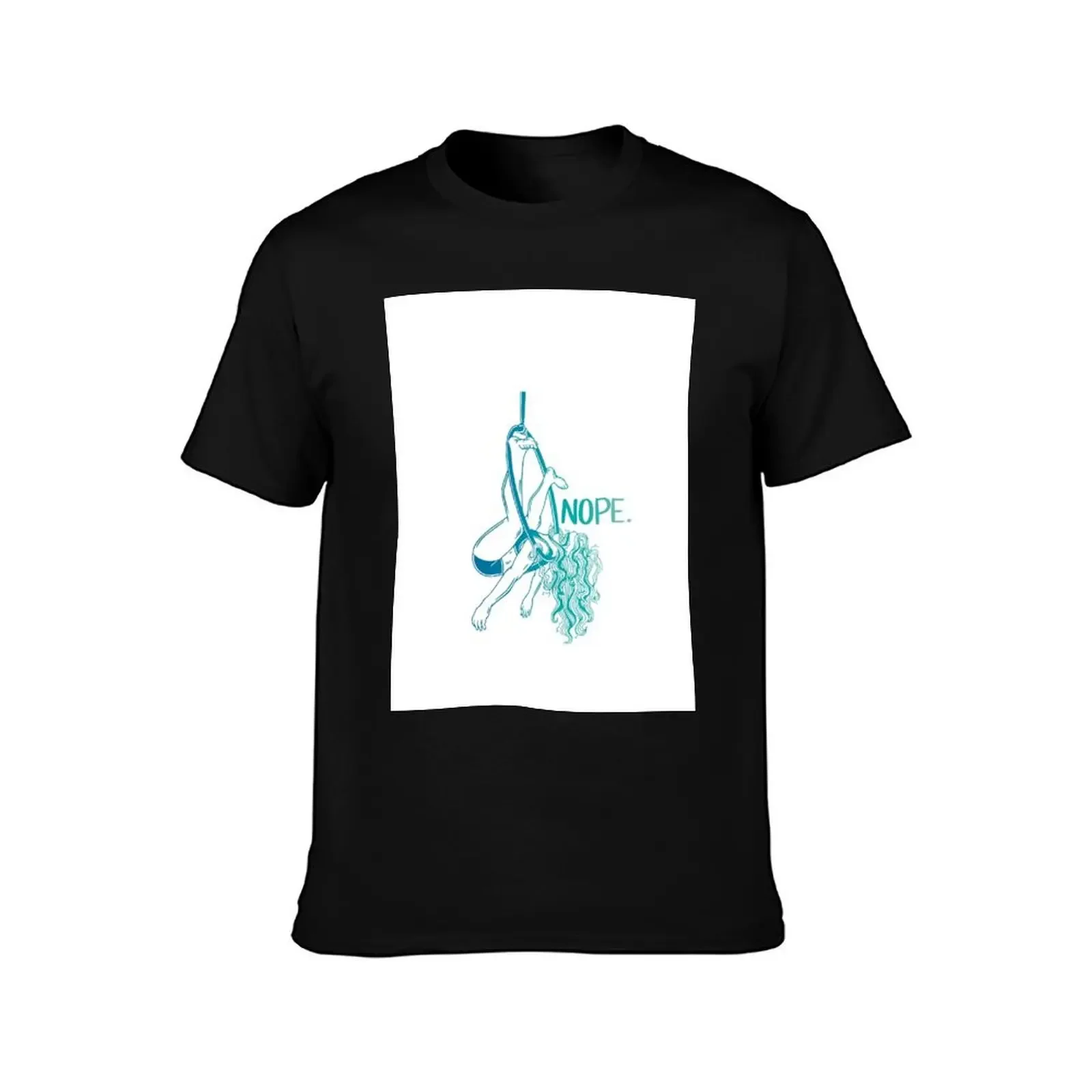 Aerial Hoop Lyra NOPE - Colour T-Shirt plus size tops Clothing graphic t shirts mens champion t shirts