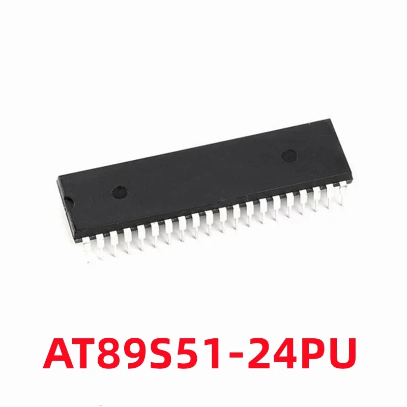 1PCS New  AT89S51-24PU AT89S51 DIP40 Direct-plug 8-bit Flash Memory Microcontroller Original