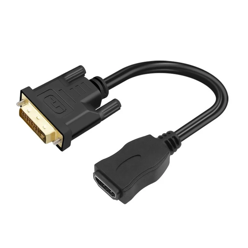 

DVI 24+1 DVI-D Male To HDTV-compatible-Female Converter HD-to DVI M-F Adapter Convertor Support 1080P for HDTV LCD Free Shipping