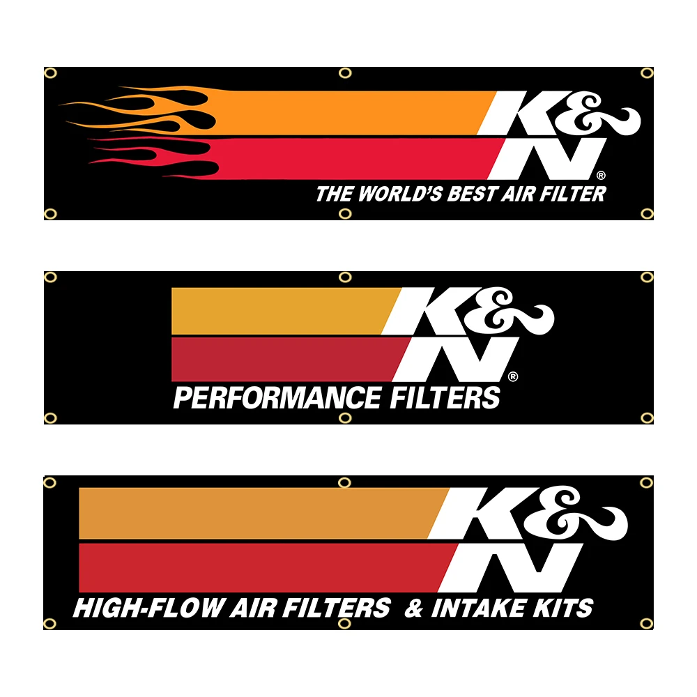 60X240cm K&N العلم راية العلم البوليستر المطبوعة المرآب أو نسيج الديكور في الهواء الطلق #1