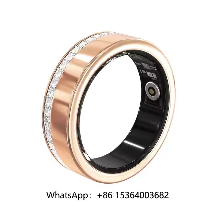 

2025 Fitness Tracker Smart Ring V8 IP68 Waterproof Rings with Charging Case Sleep Wearable Devices